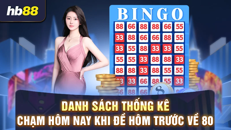 Danh sách thống kê chạm hôm nay khi đề hôm trước về 80